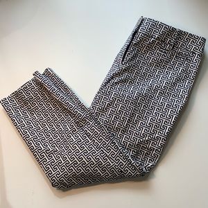 Ann Taylor Loft Black & White Cropped Pants